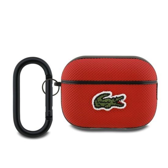 Husa Lacoste Petit Pique Croc Logo Patch pentru AirPods Pro 2, Rosie Husa Lacoste Petit Pique Croc Logo Patch pentru AirPods Pro 2, Rosie (Bakr, LCAP2PVCR) by www.silkase.ro