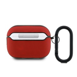Husa Lacoste Petit Pique Croc Logo Patch pentru AirPods Pro 2, Rosie