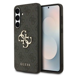 Husă Guess PU 4G Metal Logo pentru Samsung Galaxy S25 FE Gri