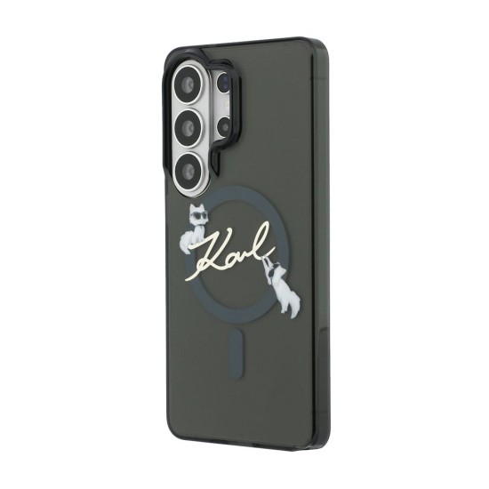 Husă Magnetică Karl Lagerfeld IML Choupette Karl Script Logo pentru Samsung Galaxy S26 Ultra Negru (S26 Ultra, KLHMS26L5HKSCAK) by www.silkase.ro