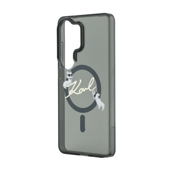 Husă Magnetică Karl Lagerfeld IML Choupette Karl Script Logo pentru Samsung Galaxy S26 Ultra Negru (S26 Ultra, KLHMS26L5HKSCAK) by www.silkase.ro