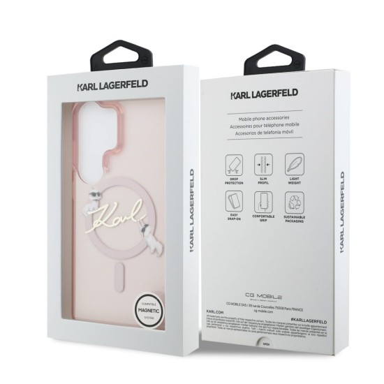 Husă Magnetică Karl Lagerfeld IML Choupette Karl Script Logo pentru Samsung Galaxy S26 Ultra Roz Husă Magnetică Karl Lagerfeld IML Choupette Karl Script Logo pentru Samsung Galaxy S26 Ultra Roz (S26 Ultra, KLHMS26L5HKSCAP) by www.silkase.ro