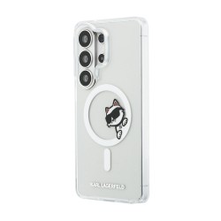 Husă Magnetică Karl Lagerfeld IML Choupette Peekaboo Logo pentru Samsung Galaxy S26 Ultra Transparent