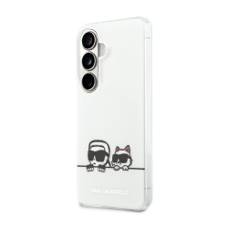 Husă Magnetică Karl Lagerfeld IML K&CH Peekaboo Logo pentru Samsung Galaxy S26+ Alb