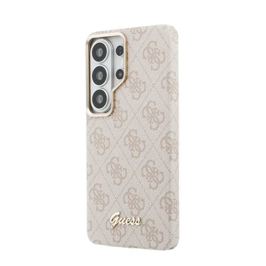 Husă Magnetică Guess PU 4G Script Metal Logo pentru Samsung Galaxy S26 Ultra Roz (S26 Ultra, GUHMS26L5P4FWMSP) by www.silkase.ro