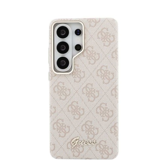 Husă Magnetică Guess PU 4G Script Metal Logo pentru Samsung Galaxy S26 Ultra Roz (S26 Ultra, GUHMS26L5P4FWMSP) by www.silkase.ro