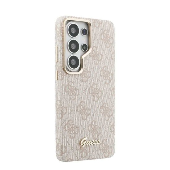 Husă Magnetică Guess PU 4G Script Metal Logo pentru Samsung Galaxy S26 Ultra Roz (S26 Ultra, GUHMS26L5P4FWMSP) by www.silkase.ro
