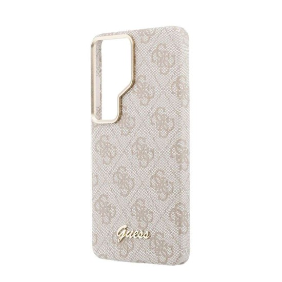 Husă Magnetică Guess PU 4G Script Metal Logo pentru Samsung Galaxy S26 Ultra Roz (S26 Ultra, GUHMS26L5P4FWMSP) by www.silkase.ro