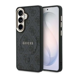 Husă Magnetică Guess Piele Eco 4G Gold Frame pentru Samsung Galaxy S26 Negru