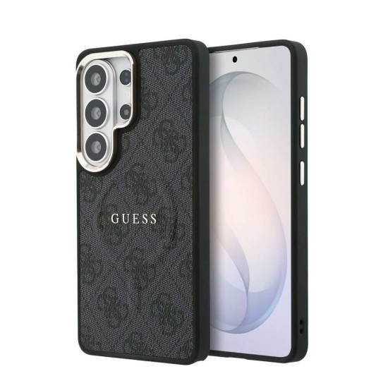 Husă Magnetică Guess Piele Eco 4G Gold Frame pentru Samsung Galaxy S26 Ultra Negru (S26 Ultra, GUHMS26LP4MSEGCK) by www.silkase.ro