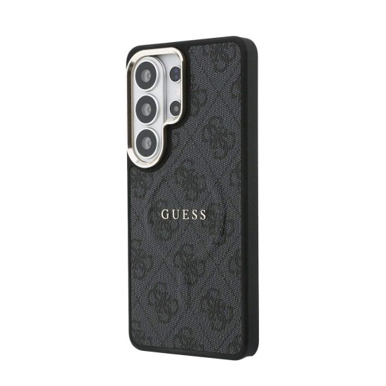 Husă Magnetică Guess Piele Eco 4G Gold Frame pentru Samsung Galaxy S26 Ultra Negru (S26 Ultra, GUHMS26LP4MSEGCK) by www.silkase.ro