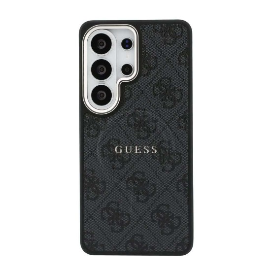 Husă Magnetică Guess Piele Eco 4G Gold Frame pentru Samsung Galaxy S26 Ultra Negru (S26 Ultra, GUHMS26LP4MSEGCK) by www.silkase.ro