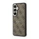 Husă Magnetică Guess Piele Eco 4G Gold Frame pentru Samsung Galaxy S26 Maro (S26, GUHMS26SP4MSEGCW) by www.silkase.ro