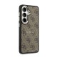 Husă Magnetică Guess Piele Eco 4G Gold Frame pentru Samsung Galaxy S26 Maro (S26, GUHMS26SP4MSEGCW) by www.silkase.ro