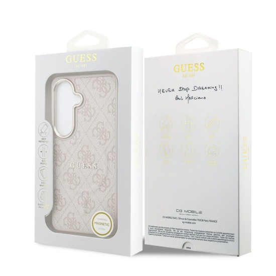 Husă Magnetică Guess Piele Eco 4G Gold Frame pentru Samsung Galaxy S26 Roz Husă Magnetică Guess Piele Eco 4G Gold Frame pentru Samsung Galaxy S26 Roz (S26, GUHMS26SP4MSEGCP) by www.silkase.ro