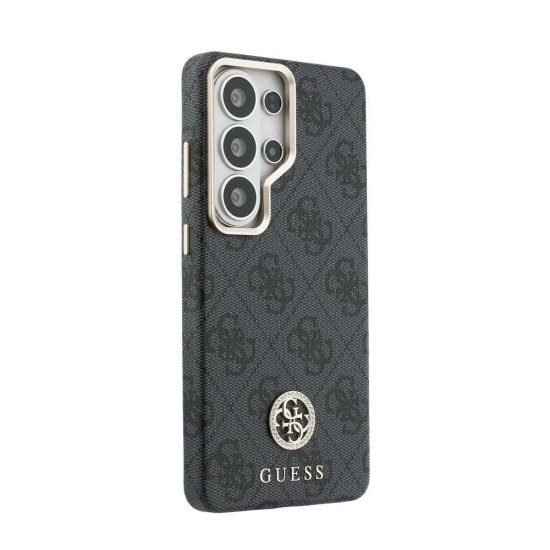 Husă Magnetică Guess Piele Eco 4G Strass Logo Gold Frame pentru Samsung Galaxy S26 Ultra Negru (S26 Ultra, GUHMS26LP4GRMDEK) by www.silkase.ro