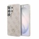 Husă Magnetică Guess Piele Eco 4G Strass Logo Gold Frame pentru Samsung Galaxy S26 Ultra Roz (S26 Ultra, GUHMS26LP4GRMDEP) by www.silkase.ro