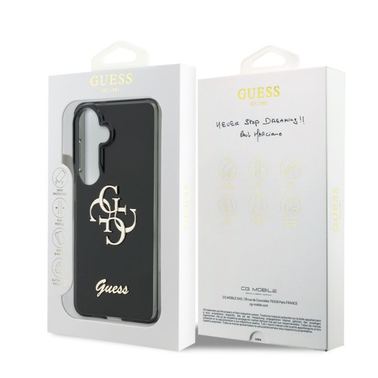 Husă Guess IML 4G Script Metal Logo pentru Samsung Galaxy 26 Negru Husă Guess IML 4G Script Metal Logo pentru Samsung Galaxy 26 Negru (S26, GUHCS26S5HC4MLSK) by www.silkase.ro