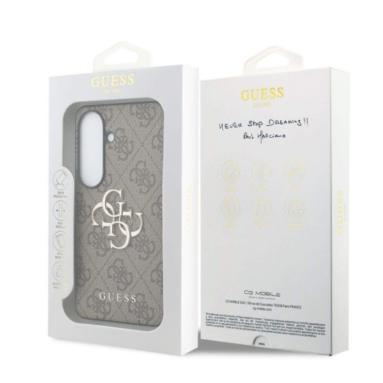 Husă Guess PU 4G Metal Logo pentru Samsung Galaxy S26+ Maro Husă Guess PU 4G Metal Logo pentru Samsung Galaxy S26+ Maro (S26 Plus, GUHCS26M4GMGBR) by www.silkase.ro
