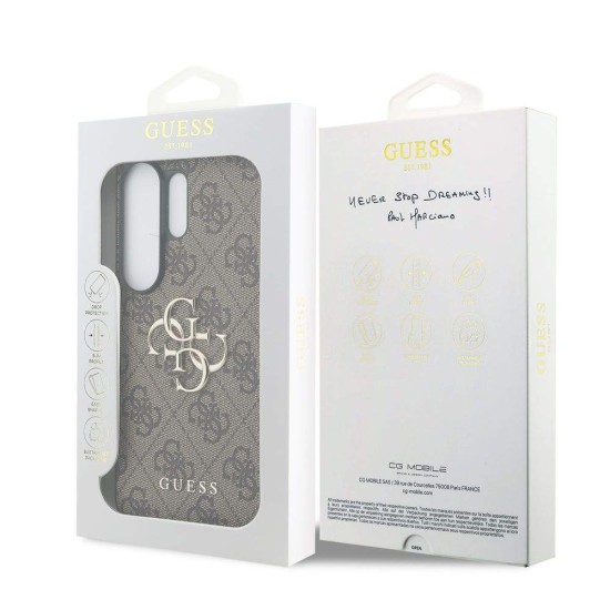 Husă Guess PU 4G Metal Logo pentru Samsung Galaxy S26 Ultra Maro Husă Guess PU 4G Metal Logo pentru Samsung Galaxy S26 Ultra Maro (S26 Ultra, GUHCS26L4GMGBR) by www.silkase.ro