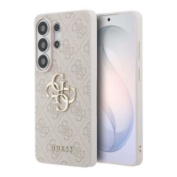 Husă Guess PU 4G Metal Logo pentru Samsung Galaxy S26 Ultra Roz