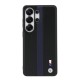 Husă Magnetică BMW M Piele Eco Perforated Stripes Metal Logo pentru Samsung Galaxy S26 Ultra Albastru (S26 Ultra, BMHMS26L25PCPSKB) by www.silkase.ro