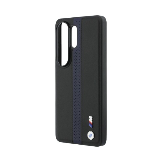 Husă Magnetică BMW M Piele Eco Perforated Stripes Metal Logo pentru Samsung Galaxy S26 Ultra Albastru (S26 Ultra, BMHMS26L25PCPSKB) by www.silkase.ro
