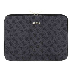 Husa Laptop Guess PU Leather 4G Sleeve 13 inch, Gri