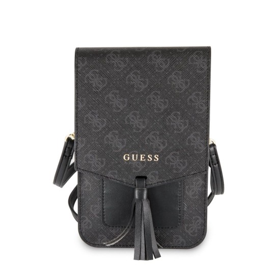 Husa Universala Tip Portofel Guess 4G Wallet Universal Case Black (Bakr, GUWBSQGBK) by www.silkase.ro