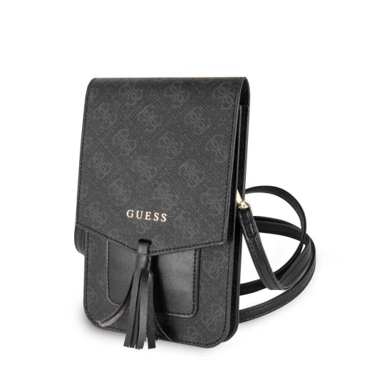 Husa Universala Tip Portofel Guess 4G Wallet Universal Case Black (Bakr, GUWBSQGBK) by www.silkase.ro