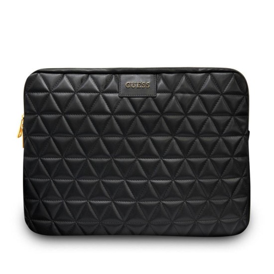 Husa Guess Quilted Sleeve pentru Notebook 13", Neagra Husa Guess Quilted Sleeve pentru Notebook 13", Neagra (Bakr, GUCS13QLBK) by www.silkase.ro
