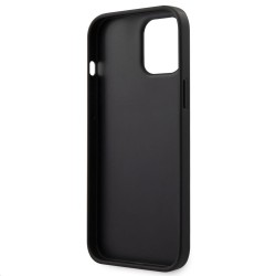 Husa Guess PU 4G Triangle pentru iPhone 12 Pro Max, Gri