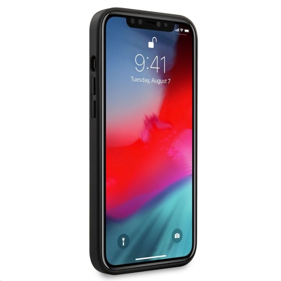 Husa Guess PU 4G Triangle pentru iPhone 12 Pro Max, Gri Husa Guess PU 4G Triangle pentru iPhone 12 Pro Max, Gri (Bakr, GUHCP12LPU4GHBK) by www.silkase.ro