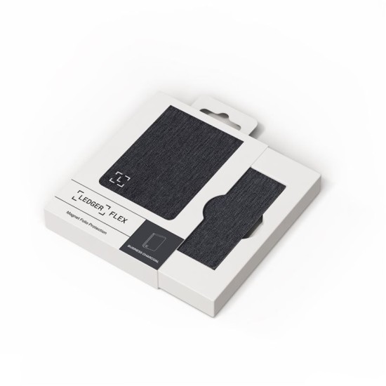 Husa magnetica tip folio Ledger Flex, culoare business charcoal (gri carbune) (Crypto Wallet, LEDGERFLEXMFBC) by www.silkase.ro