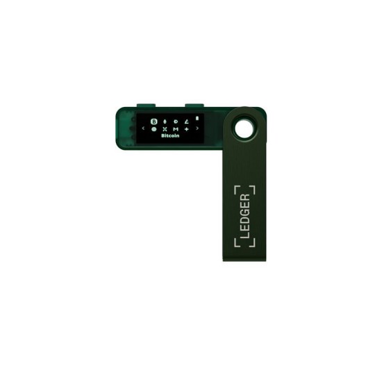 Portofel hardware crypto Ledger Nano S Plus, culoare Verde Smarald (Crypto Wallet, LEDGERSPLUSEG) by www.silkase.ro