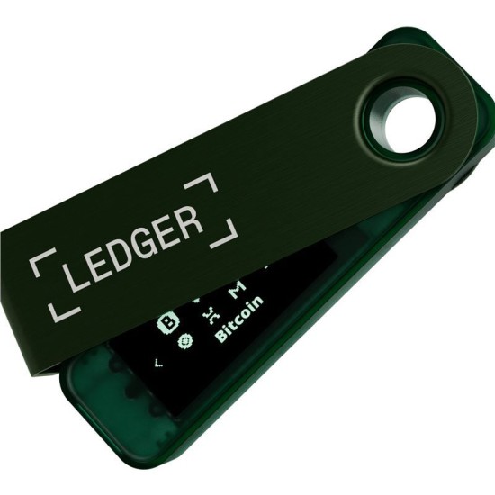 Portofel hardware crypto Ledger Nano S Plus, culoare Verde Smarald (Crypto Wallet, LEDGERSPLUSEG) by www.silkase.ro