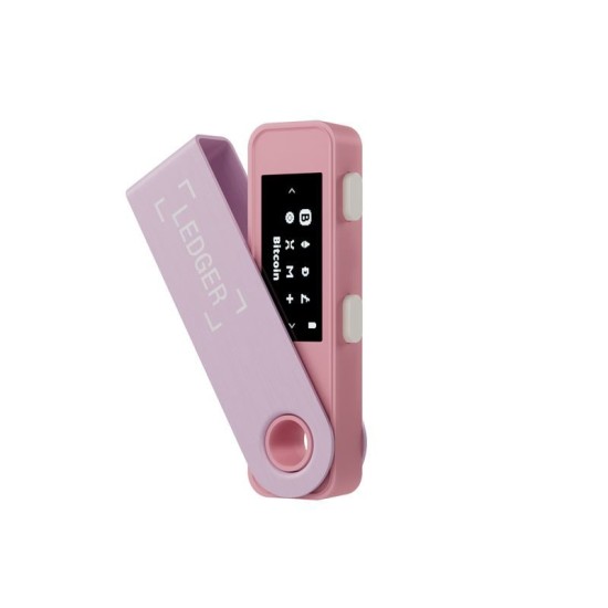Portofel hardware crypto Ledger Nano S Plus, culoare Roz Pastel (Crypto Wallet, LEDGERSPLUSPP) by www.silkase.ro