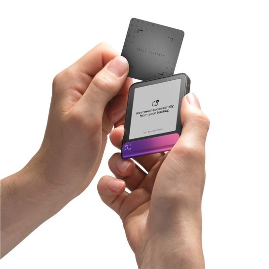 Portofel Hardware Ledger Flex Crimson Magenta, Crypto Wallet cu Recovery Key (Crypto Wallet, LEDGERFLEX-CMAGENTA-RK) by www.silkase.ro