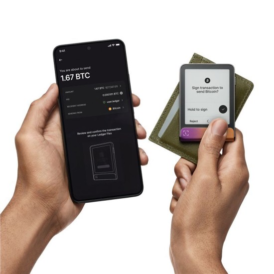 Ledger Flex Ferro Fuchsia - Portofel Hardware Crypto cu Recovery Key (Crypto Wallet, LEDGERFLEX-FFUCHSIA-RK) by www.silkase.ro