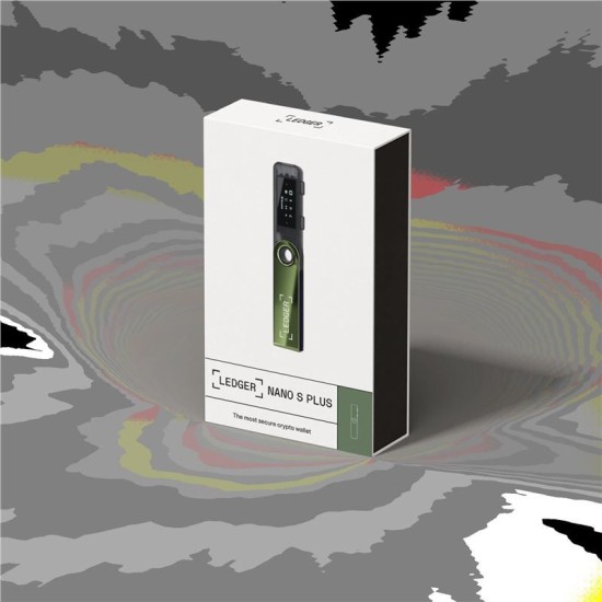 Portofel hardware crypto Ledger Nano S Plus, culoare Oxidate Green (verde) (Crypto Wallet, LEDGERNANOS-OGREEN-RK) by www.silkase.ro