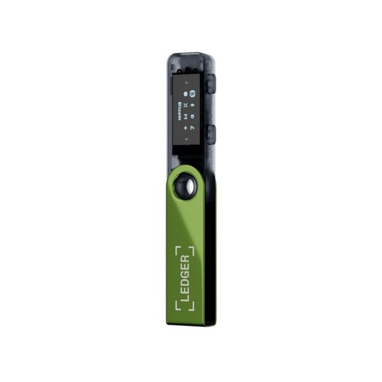 Portofel hardware crypto Ledger Nano S Plus, culoare Oxidate Green (verde) (Crypto Wallet, LEDGERNANOS-OGREEN-RK) by www.silkase.ro
