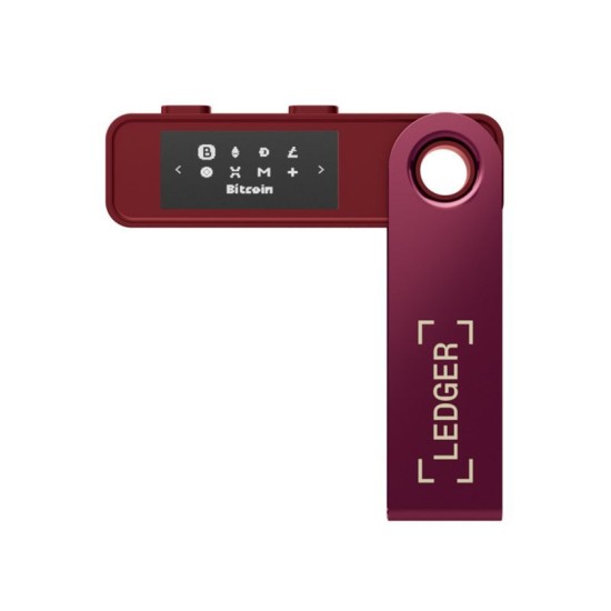 Portofel Hardware Crypto Ledger Nano S Plus, Crimson Magenta (Crypto Wallet, LEDGERSPLUSCM) by www.silkase.ro