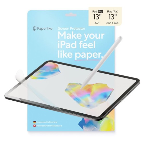 Set 2 folii de protectie Paperlike 3 pentru iPad Pro 13 (2024) si iPad Air 13 (2024-2025) (Ingredi, PL3-13-24) by www.silkase.ro