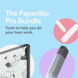 Pachet complet, 2 bucati Folie protectie, 2 bucati Prindere compatibil cu Apple Pencil (generatia 1 si 2), 1 kit de curatare Paperlike compatibil cu iPad Air 10.9 inch / iPad Pro 11 inch