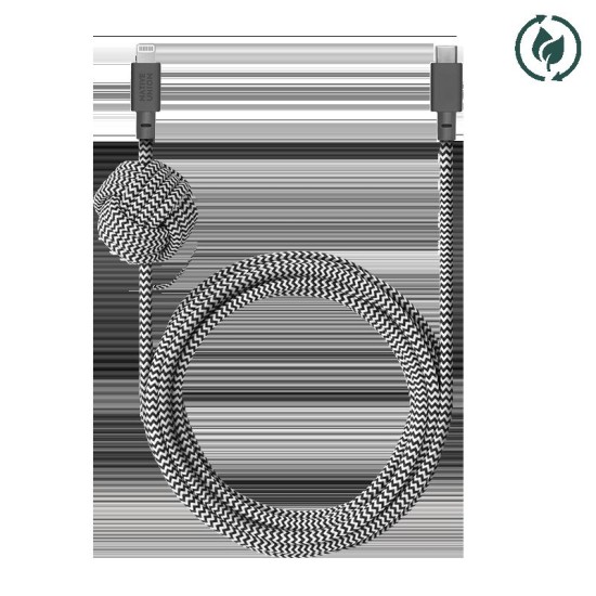 Cablu de date Native Union Night Cable (USB-C la Lightning), Zebra Cablu de date Native Union Night Cable (USB-C la Lightning), Zebra (Cabluri Telefon, NCABLE-KV-CL-ZEB) by www.silkase.ro