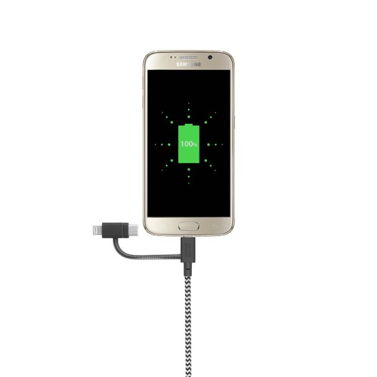 Cablu Universal 3-în-1 Native Union Belt Cable, USB-C/Lightning/Micro-USB, 2m, Zebra Cablu Universal 3-în-1 Native Union Belt Cable, USB-C/Lightning/Micro-USB, 2m, Zebra (Cabluri Telefon, BELT-ULC-ZEB-NP) by www.silkase.ro