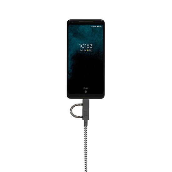 Cablu Universal 3-în-1 Native Union Belt Cable, USB-C/Lightning/Micro-USB, 2m, Zebra Cablu Universal 3-în-1 Native Union Belt Cable, USB-C/Lightning/Micro-USB, 2m, Zebra (Cabluri Telefon, BELT-ULC-ZEB-NP) by www.silkase.ro