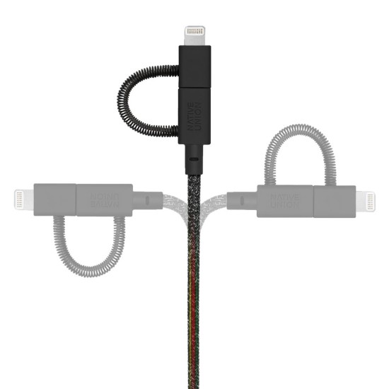 Cablu Universal 3-în-1 Native Union Belt Cable, USB-A la Lightning/USB-C/Micro-USB, 2m, Cosmos Cablu Universal 3-în-1 Native Union Belt Cable, USB-A la Lightning/USB-C/Micro-USB, 2m, Cosmos (Cabluri Telefon, BELT-ULC-CS-BLK-NP) by www.silkase.ro