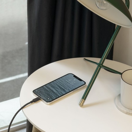 Cablu de Date Native Union Belt Cable XL, USB-C la Lightning, 3m, Cosmos (Cabluri Telefon, BELT-CL-CS-BK-3-NP) by www.silkase.ro