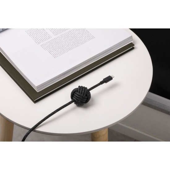 Cablu de Date Native Union Night Cable, USB-C la Lightning, 3m, Cosmos (Cabluri Telefon, NCABLE-CL-CS-BK-NP) by www.silkase.ro